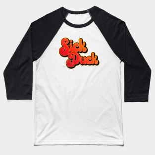 Sick Duck - Red Baseball T-Shirt